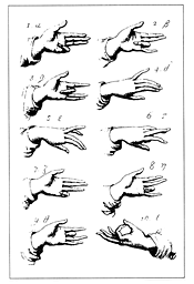 図2　ヴィンセント・レクエノ『カイロノミア』より手文字