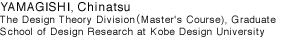 YAMAGISHI, Chinatsu
The Design Theory Division（Master's Course), Graduate School of Design Research at Kobe Design University