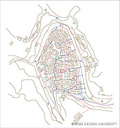 図6 増沖集落屋根伏・通路・取水路図