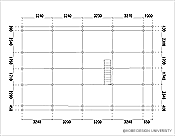 図8 新築平面図　柱の直径は250ミリ