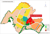 図0-1-2　「ガーデンシティ舞多聞」とみついけプロジェクトの位置図