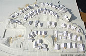 図1-2-16　住宅デザインヒアリングの成果に基づいた1/200の模型(齊木研究室作成)