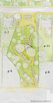 図1-2-19　街区公園のデザイン計画案(作成：齊木研究室、2004.6)