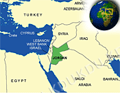 Figure 1. Location of Jordan