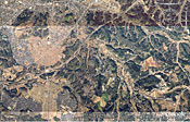 図0-2-1 木更津市のニュータウン(google earth)