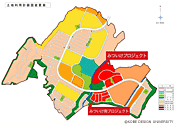 図0-1-3 「みついけプロジェクト」「みついけ南プロジェクト」位置図