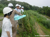 図6-2　「てらいけ」予定地の現況調査(写真：宮代、2007) 