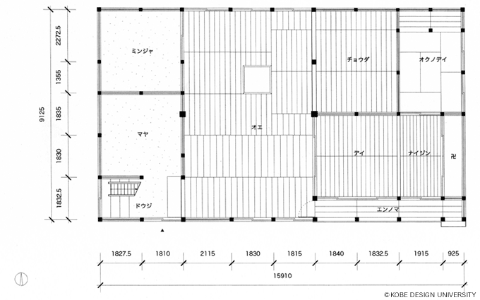 図1-5　1階平面図　1:125