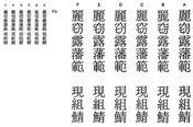 図15　現行デジタル明朝体フォントの比較