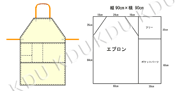 図5　エプロンの型紙