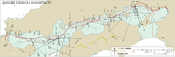 図3　シーボルトの航路図とシーボルトがみた風景  (作成：木下怜子)