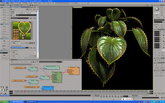 図8　葉部分テクスチャリング