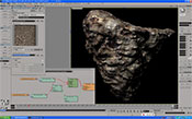 図9　岩石部分テクスチャリング