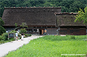 写真2　和田家の北面に防風林、西面に玄関があり、東面には生活空間が増築(2008.7.19)