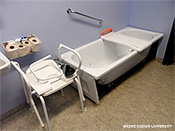 図7　カロリンスカ大学病院作業量部門のADL訓練室の浴槽