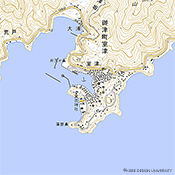 図15　室津とその周辺(S=1:25.000) (引用：国土地理院　地図閲覧サービス)