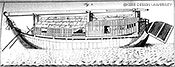 図28　ケンペルが利用した船 (引用：ケンペル,『日本誌』下p.161*4)