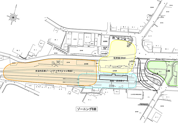 図5　三木駅周辺ゾーニング案B