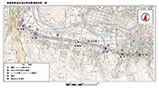 図12　線路跡遊歩道区間別整備種別図