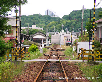 写真1　三木駅構内を西端から見る/H20年5月31日撮影