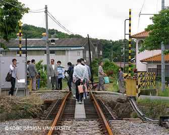 写真2　三木鉄道跡地の現況視察