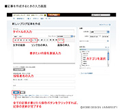 図6：記事を作成するときの入力画面